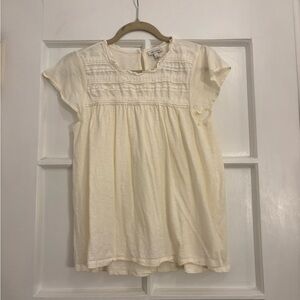 Cream Cotton Babydoll Top